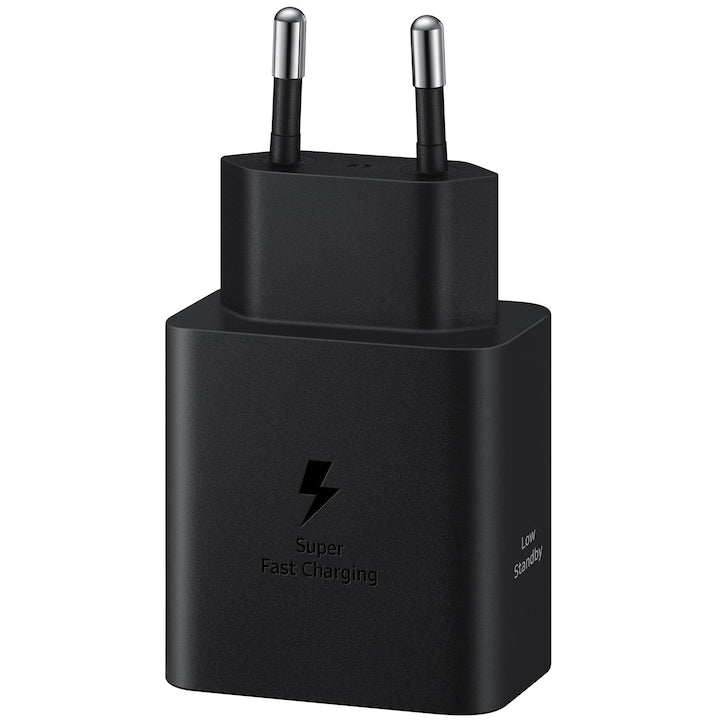 Incarcator retea Samsung super fast charger adapter, 45W, USB Type-C, Low Standby, cablu Type-C (5A), EP-T4511XBEGEU, Black