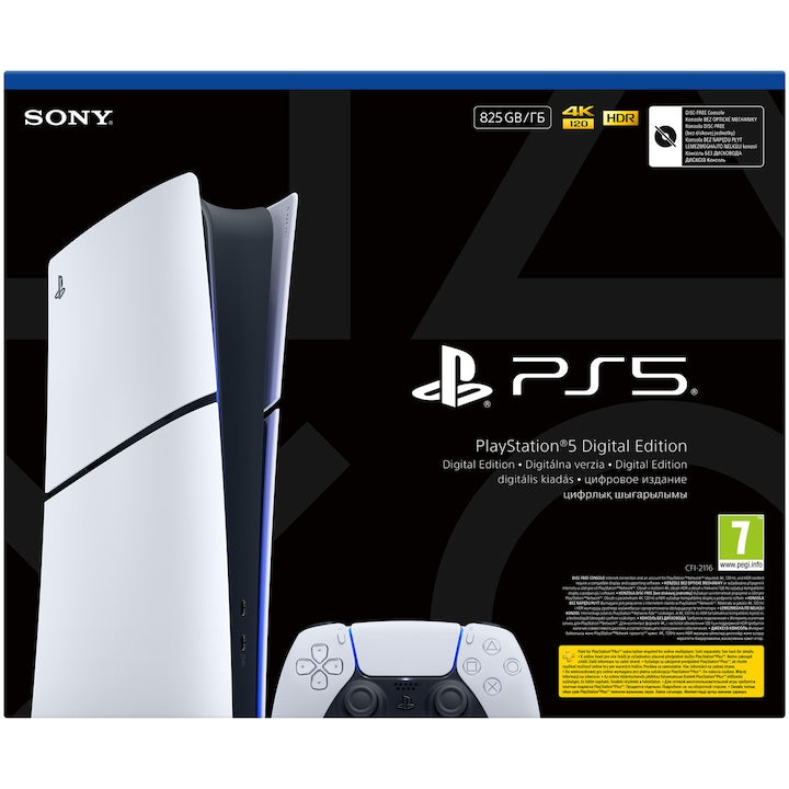Consola PlayStation 5 Digital Edition (PS5) Slim, 825GB SSD, E-Chassis