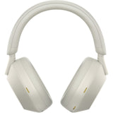 Casti Over the Ear Sony WH-1000XM5S, Wireless, Bluetooth, Noise cancelling, Autonomie baterie 30 ore, Microfon, Alexa si Google Assistant, Platinum Silver