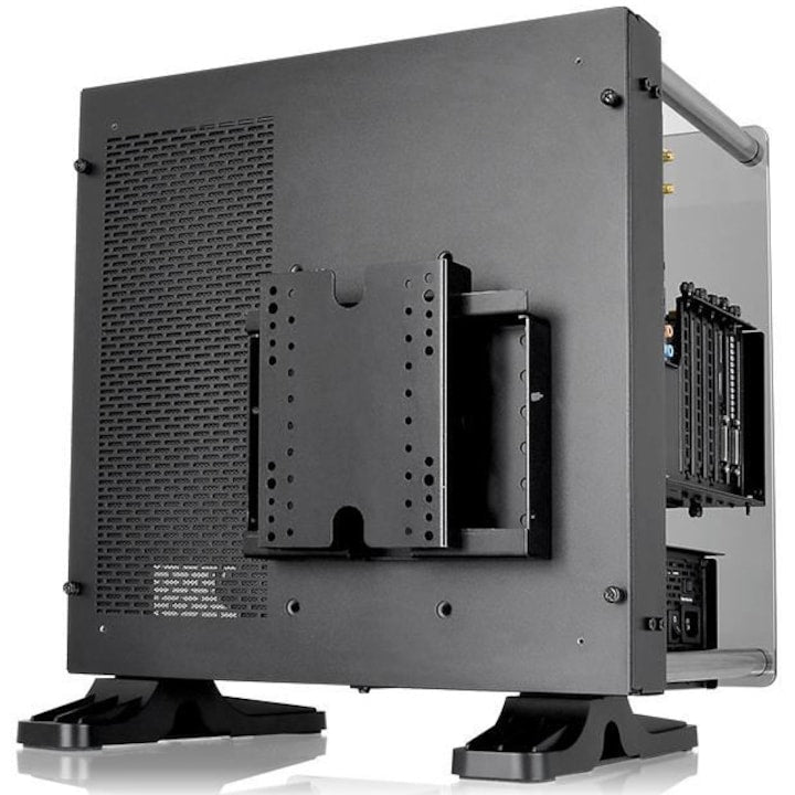 Carcasa Thermaltake Core P1 Tempered Glass, Mini Tower, fara sursa, mATX, Black