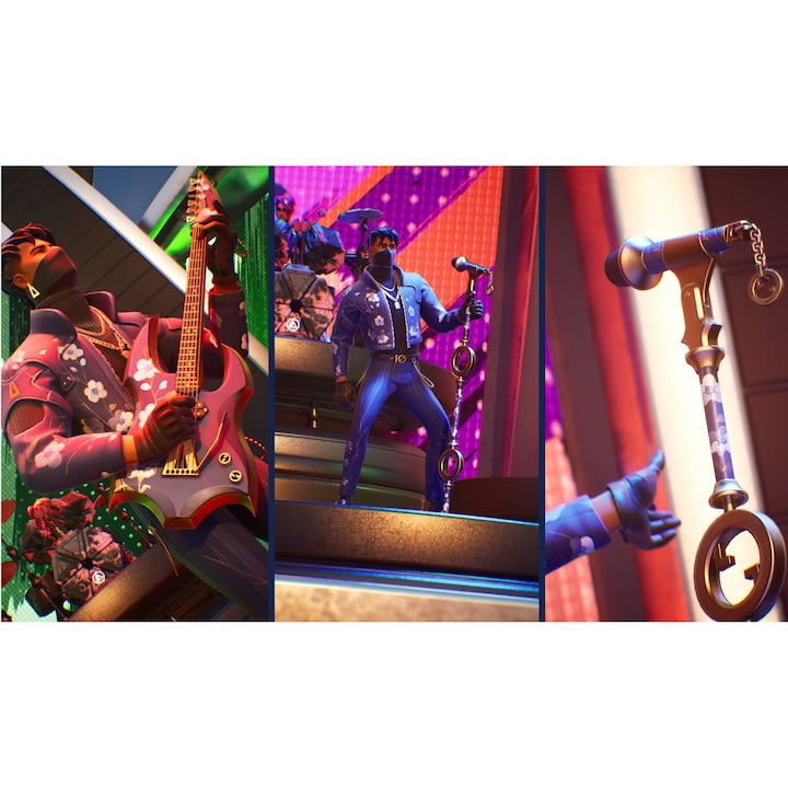 Consola PlayStation 5 Digital Edition (PS5) Slim, 825GB SSD, E-Chassis, Fortnite Flowering Chaos Bundle