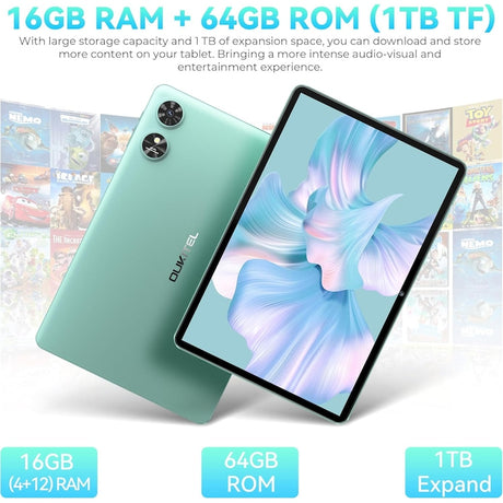 Tabletă Oukitel OT6, 10.1" FHD+, 4GB RAM (+12GB virtual), 64GB, Wi-Fi 6, Android 13, cu stilou – Subțire, rapidă și versatilă