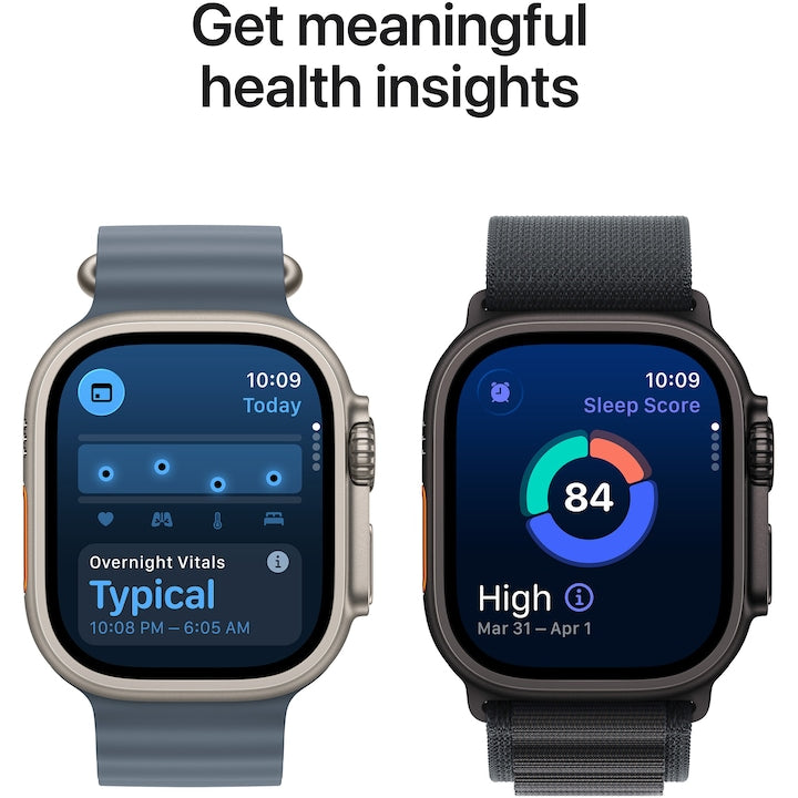 Apple Watch Ultra 3, GPS, Cellular, Carcasa Black Titanium 49mm, Black Ocean Band