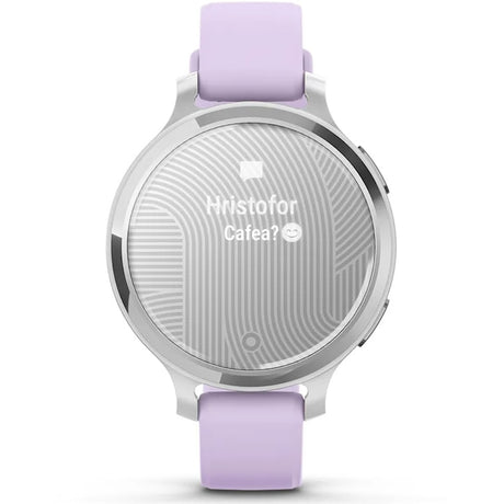 Smartwatch Garmin Lily 2 Active, 38mm, GPS, curea silicon, Silver/Purple Jasmine