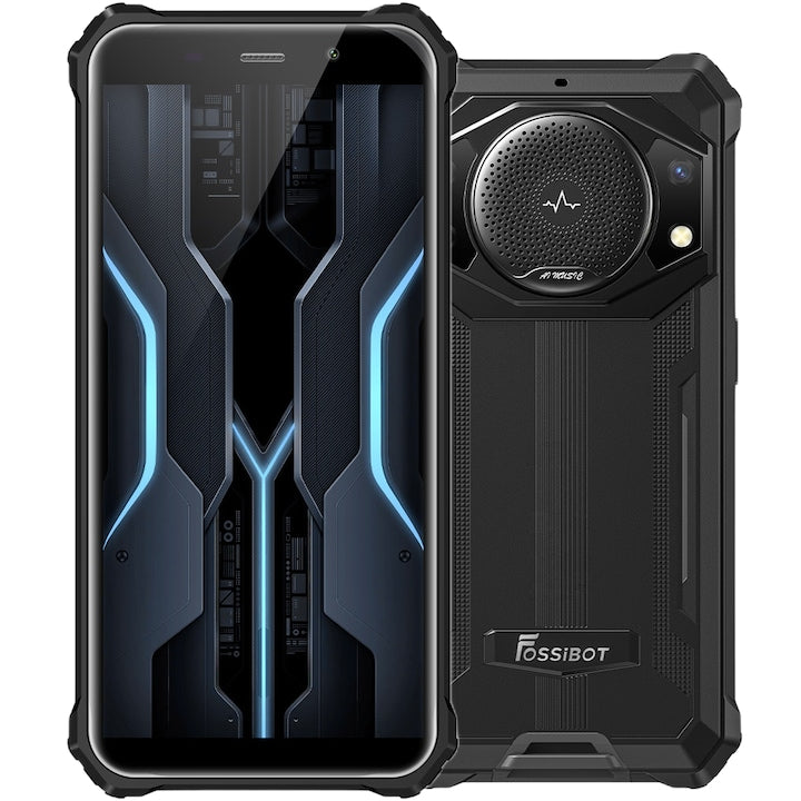 Telefon mobil FOSSIBOT F101P, Dual SIM, 4G, IPS 5.45-inch, Octa-Core, 10600mAh, Super Speaker 123dB, NFC, IP68, Android 13