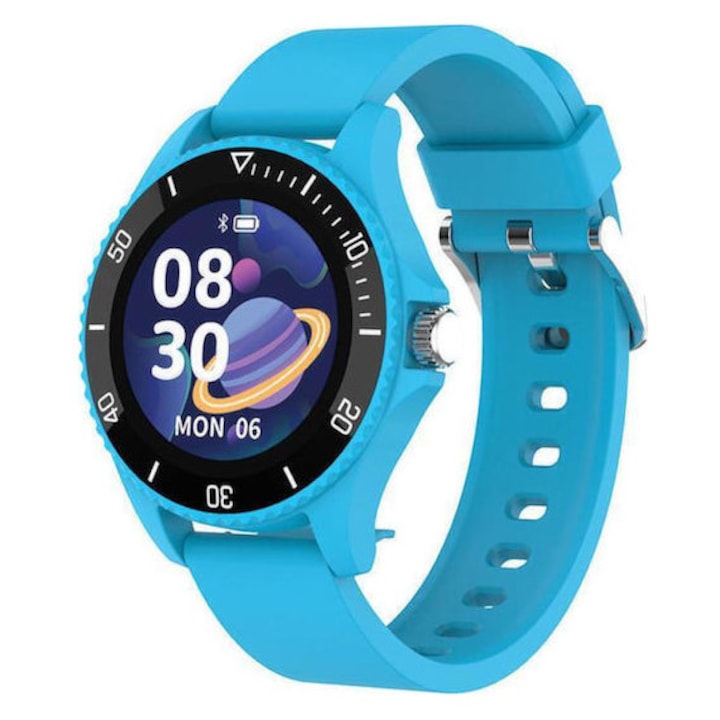Smartwatch copii MaXlife MXSW-210 albastru, 0.96 inch, rezistent la apa, 35.5x10.9mm