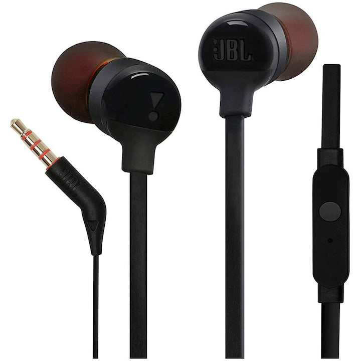 Casti audio In-Ear JBL Tune 110, Cu fir, Negru