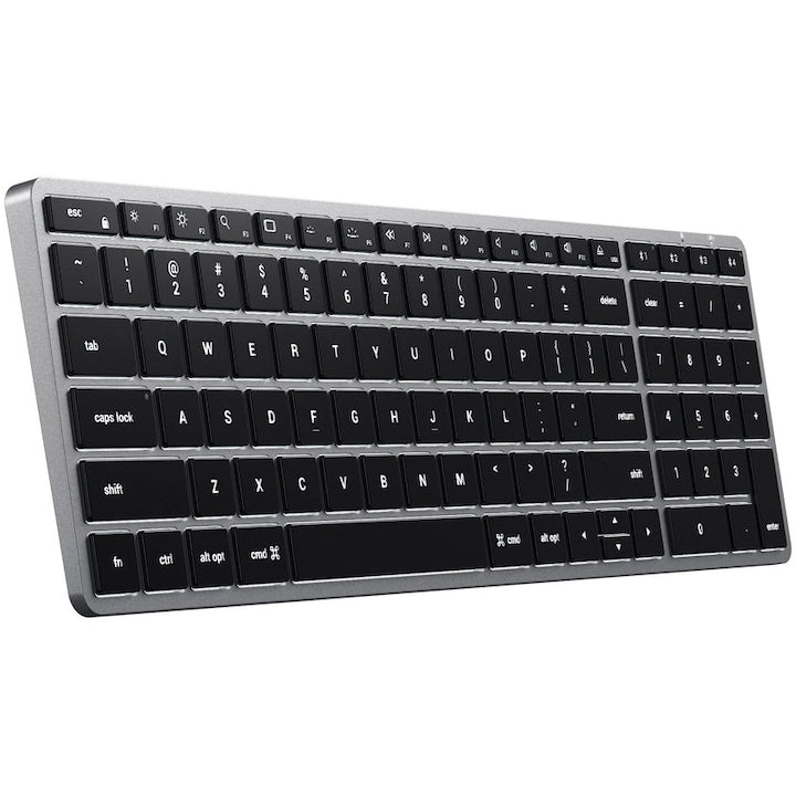 Tastatura Wireless Satechi X2 Slim Bluetooth retroiluminata cu Keypad numeric, US