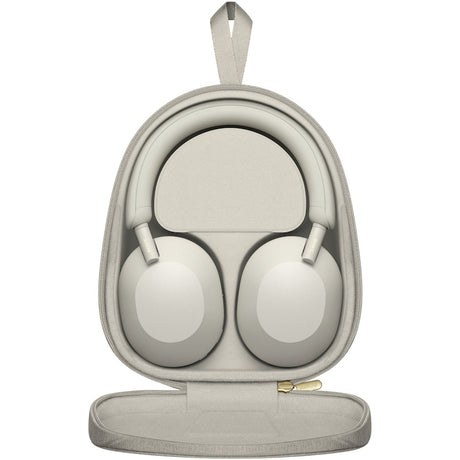 Casti Over the Ear Sony WH-1000XM5S, Wireless, Bluetooth, Noise cancelling, Autonomie baterie 30 ore, Microfon, Alexa si Google Assistant, Platinum Silver