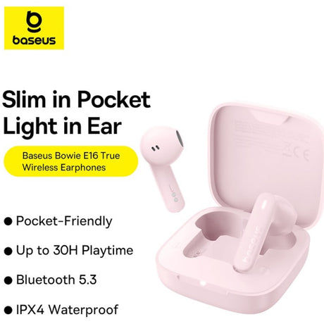 Casti Wireless, Open-Ear, Baseus Bowie E16, Bluetooth