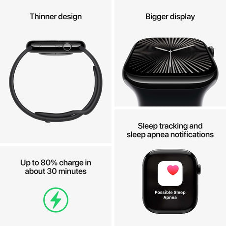 Apple Watch Series 10 GPS, Carcasa Silver Aluminium