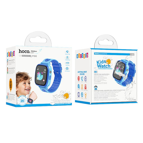 Ceas Inteligent HOCO Y100, pentru Copii, Baterie 400mAh, Bluetooth, Memorie 32Mb+32Mb, Curea silicon