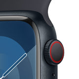 Apple Watch Series 9, GPS, Cellular, Carcasa Midnight Aluminium 41mm, Midnight Sport Band - M/L - second hand
