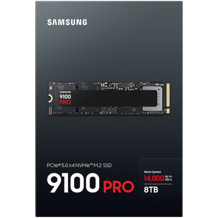 Solid State Drive (SSD) Samsung 9100 PRO 8TB, PCIe Gen 5.0, NVMe, M.2.
