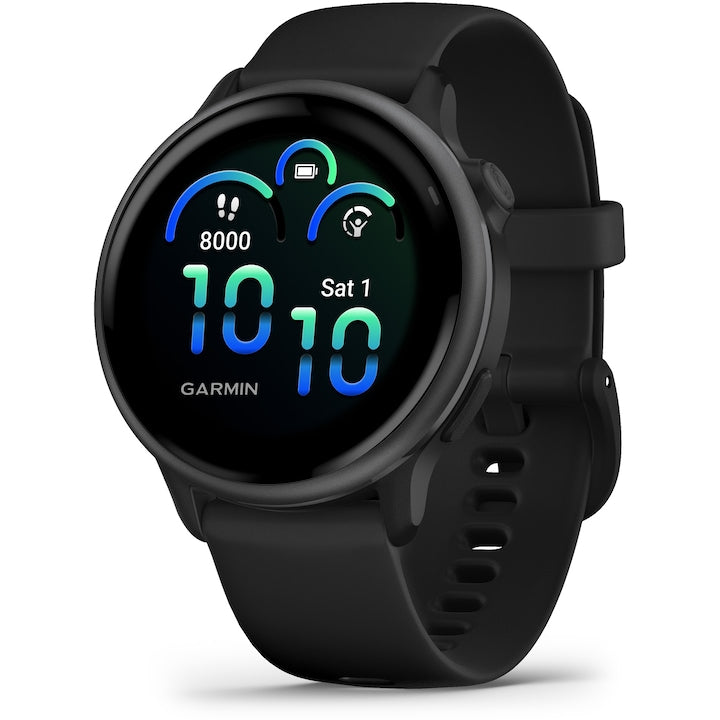 Smartwatch Garmin vivoactive 6, GPS, 42mm, curea silicon, Slate/Black