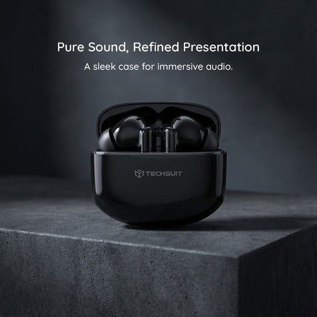 Casti audio Wireless In-Ear Techsuit®️ CW1 Audira Pro, Bluetooth, ANC