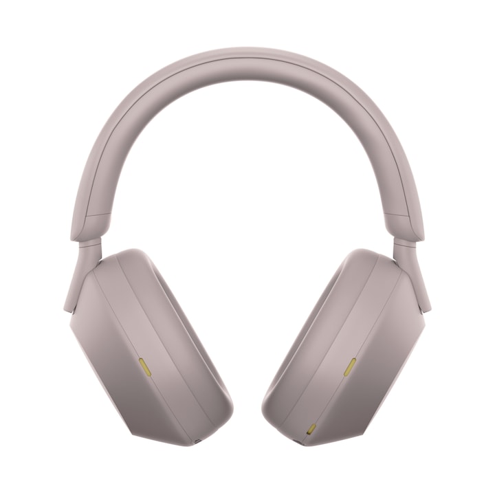 Casti audio Over-Ear Sony WH-1000XM5P, Wireless, Noise Cancelling, Bluetooth 5.2, Autonomie 30 ore, Smoky Pink