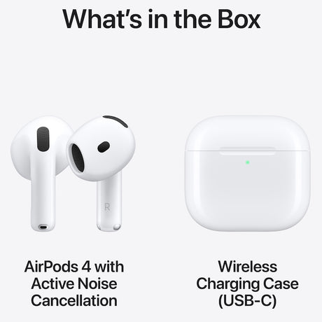 Casti Apple AirPods 4, Active Noise Cancellation