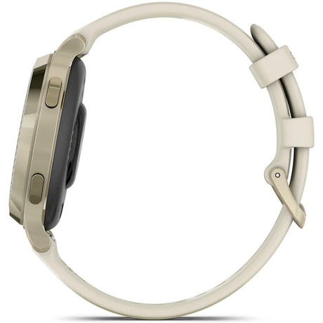 Smartwatch Garmin Lily 2 Active, 38mm, curea silicon, Lunar Gold/Bone