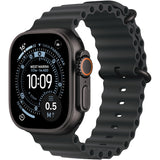 Apple Watch Ultra 3, GPS, Cellular, Carcasa Black Titanium 49mm, Black Ocean Band