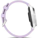 Smartwatch Garmin Lily 2 Active, 38mm, GPS, curea silicon, Silver/Purple Jasmine