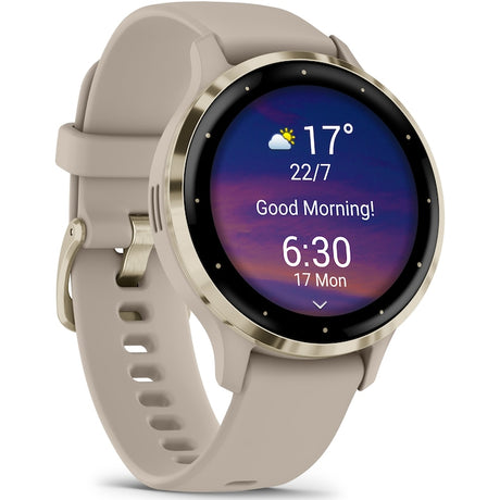 Smartwatch Garmin Venu 3S, GPS, Wi-Fi, curea silicon