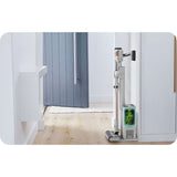 Aspirator vertical fara fir 2in1 Shark IW3612EU DetectClean & Empty Flexwand, 240W, 18V, 0.42L, autonomie 60 min, statie golire 3in1 Anti-Odour, Dirt/Floor/Edge Detect, QuadClean LED, Anti-Hair Wrap, perie 2in1 spatii inguste, alb-auriu