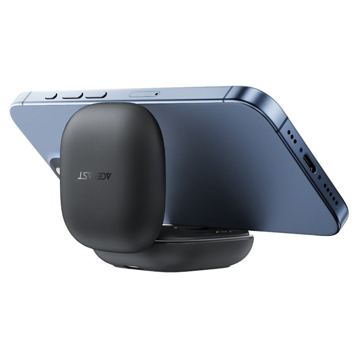 Casti Wireless Acefast W4 – In-Ear TWS, Bluetooth 5.4, ENC Noise Cancelling, Suport Telefon Integrat, IPX4, 28h Autonomie