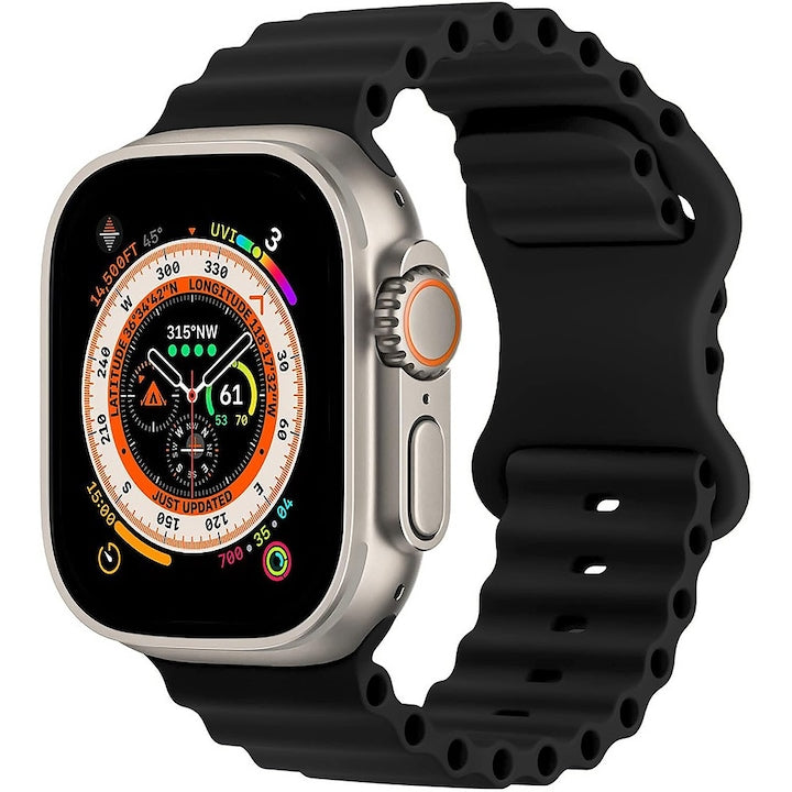 Apple Watch Ultra 3, GPS, Cellular, Carcasa Natural Titanium 49mm, Blue/Bright Blue Trail Loop - M/L