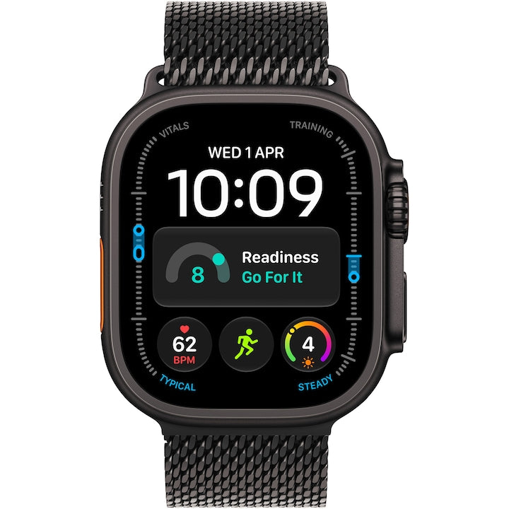 Smartwatch Apple Watch Ultra 4, GPS + Cellular, Carcasa Black Titanium 49mm, Black Titanium