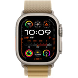 Apple Watch Ultra 2, GPS, Cellular, Carcasa Natural Titanium 49mm, Tan Alpine Loop - Small
