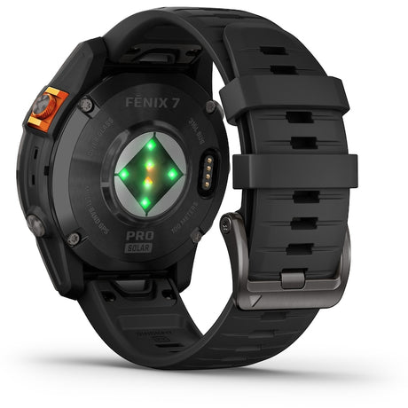Smartwatch Garmin Fenix 7 Pro Solar, Glass, curea Neagra, Slate Grey