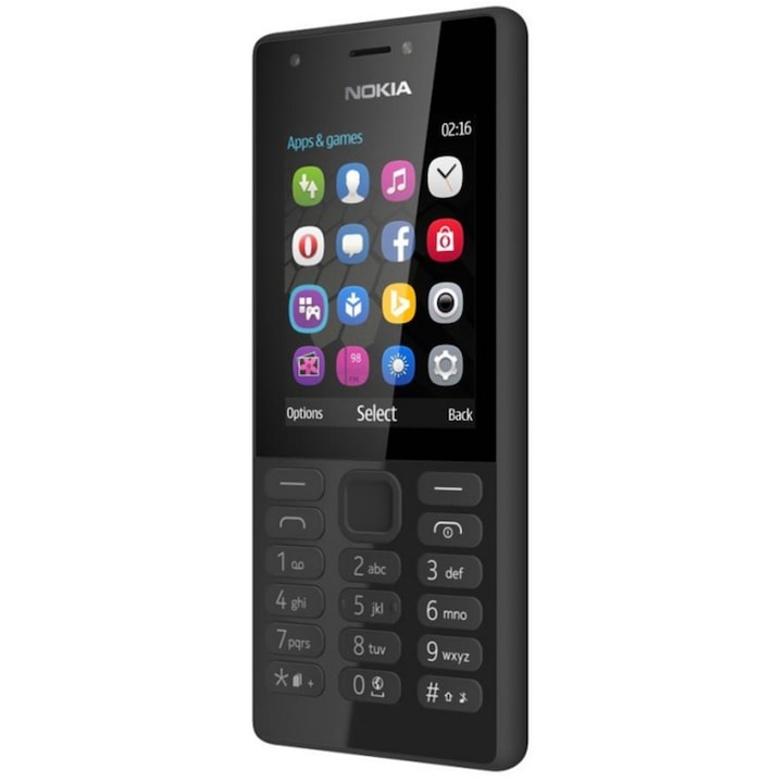 Telefon mobil Nokia 216, Dual SIM, Black