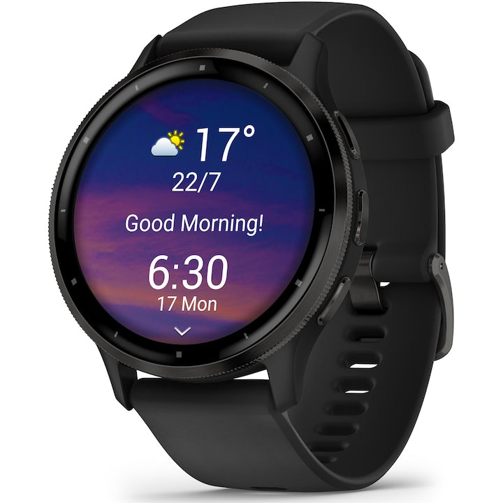 Ceas multisport / smartwatch Garmin Venu 3, Wi-Fi, curea silicon, 45mm