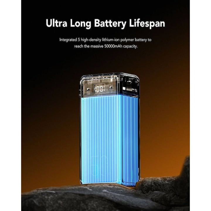 Baterie Externa Veger, 50000mAh, PD QC3.0 5A 22,5W Tank Lite, Negru