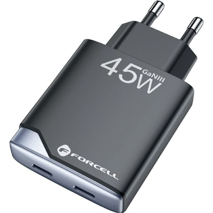 Forcell Încărcător Fără Cablu GaN 3 cu Port USB-C 45W Livrarea energiei
