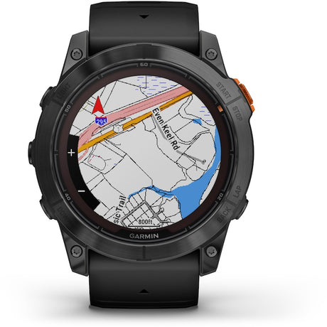 Smartwatch Garmin Fenix 7X Pro Solar, Glass, curea Neagra, Slate Grey