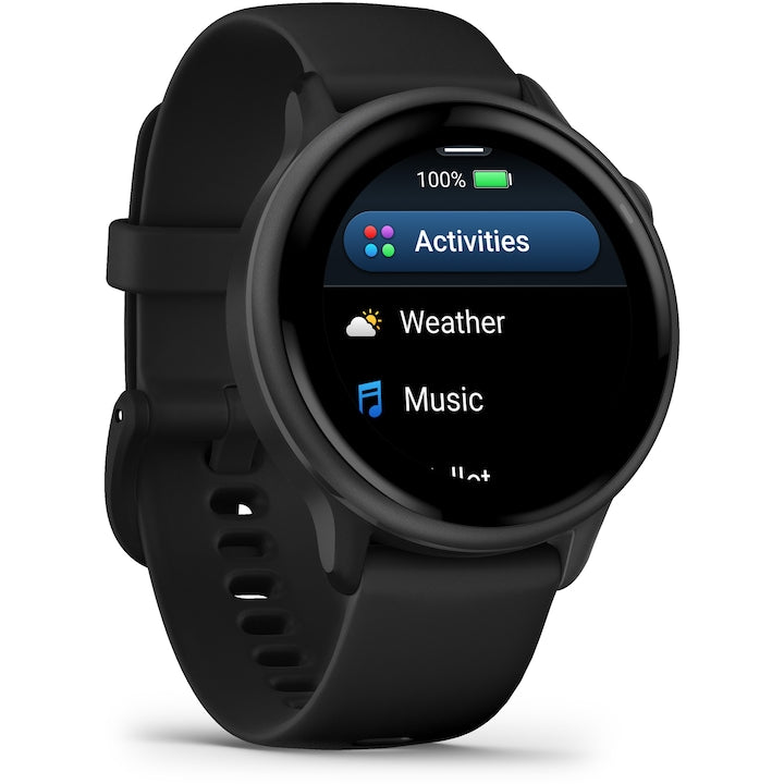 Ceas Sport / Smartwatch Garmin vivoactive 6, GPS, 42mm, curea silicon