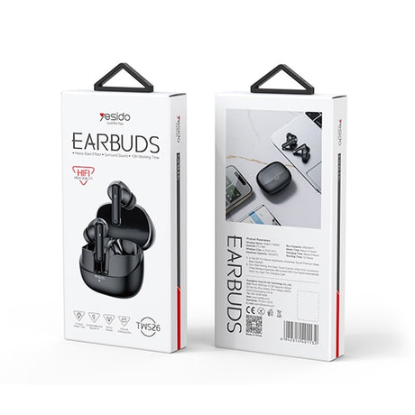 Casti Bluetooth Wireless Yesido TWS26, In-Ear, Bluetooth 5.3, Distanta 10M, Autonomie 5h