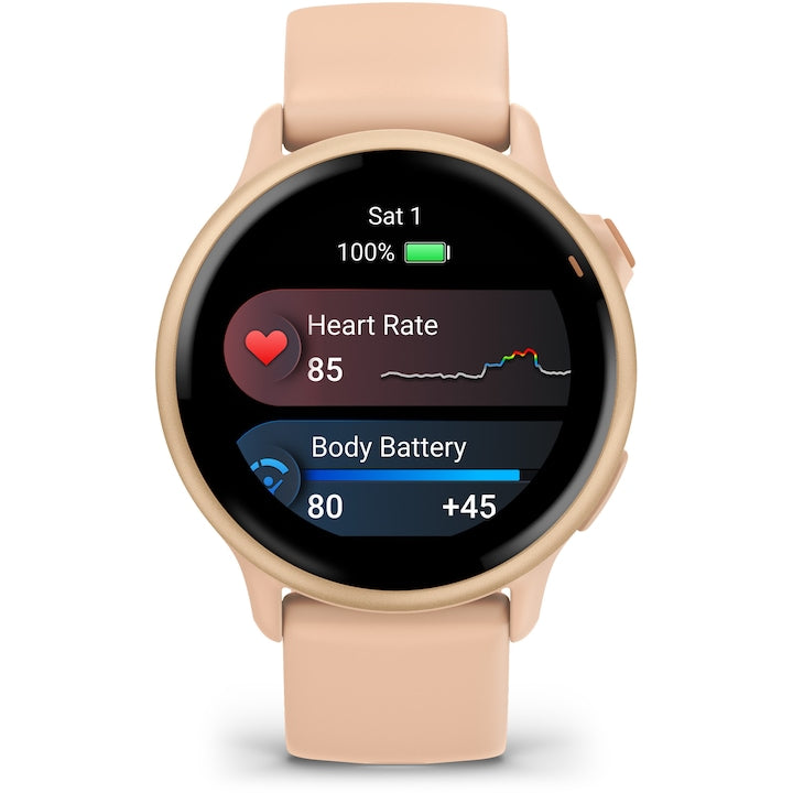 Smartwatch Garmin vivoactive 6, GPS, 42mm, curea silicon, Pink Dawn