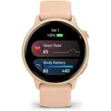 Smartwatch Garmin vivoactive 6, GPS, 42mm, curea silicon, Pink Dawn