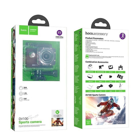Camera Foto Sport, Hoco DV100, Suporta Card Memorie 64GB, Conexiune Wi-Fi, Rezolutie 1080P