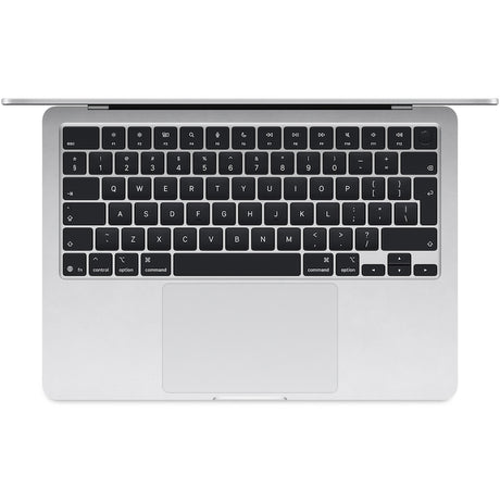 Laptop Apple MacBook Air 13", cu procesor Apple M4, 10 nuclee CPU si 8 nuclee GPU, 16GB RAM, 256GB, Silver, Tastatura DE