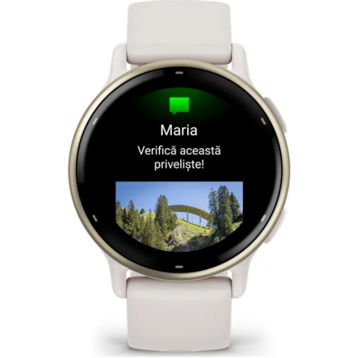 Ceas Sport / Smartwatch Garmin vivoactive 5, GPS, 42mm, curea silicon