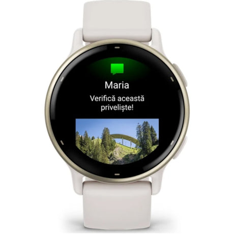 Smartwatch Garmin vivoactive 5, GPS, 42mm, curea silicon