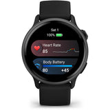Ceas Sport / Smartwatch Garmin vivoactive 6, GPS, 42mm, curea silicon