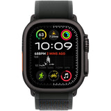Apple Watch Ultra 2, GPS, Cellular, Carcasa Black Titanium 49mm, Black Trail Loop - M/L