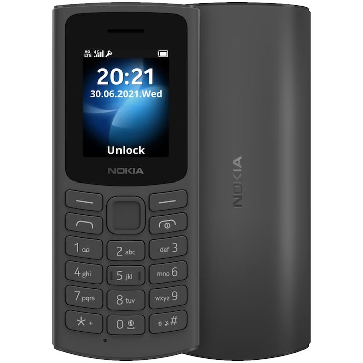 Telefon mobil Nokia 105, Dual SIM, 4G