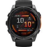 Garmin fenix 8, 51mm, AMOLED, Slate Gray, Black Silicone Band - Smartwatch multisport