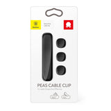 Organizator Magnetic Cablu Baseus Peas, Negru ACWDJ-01